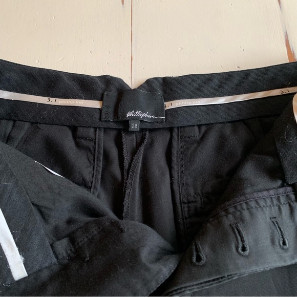 3.1 Phillip Lim Black Button Fly Walking Shorts With Pocket Detail - 28 - Picture 6 of 14